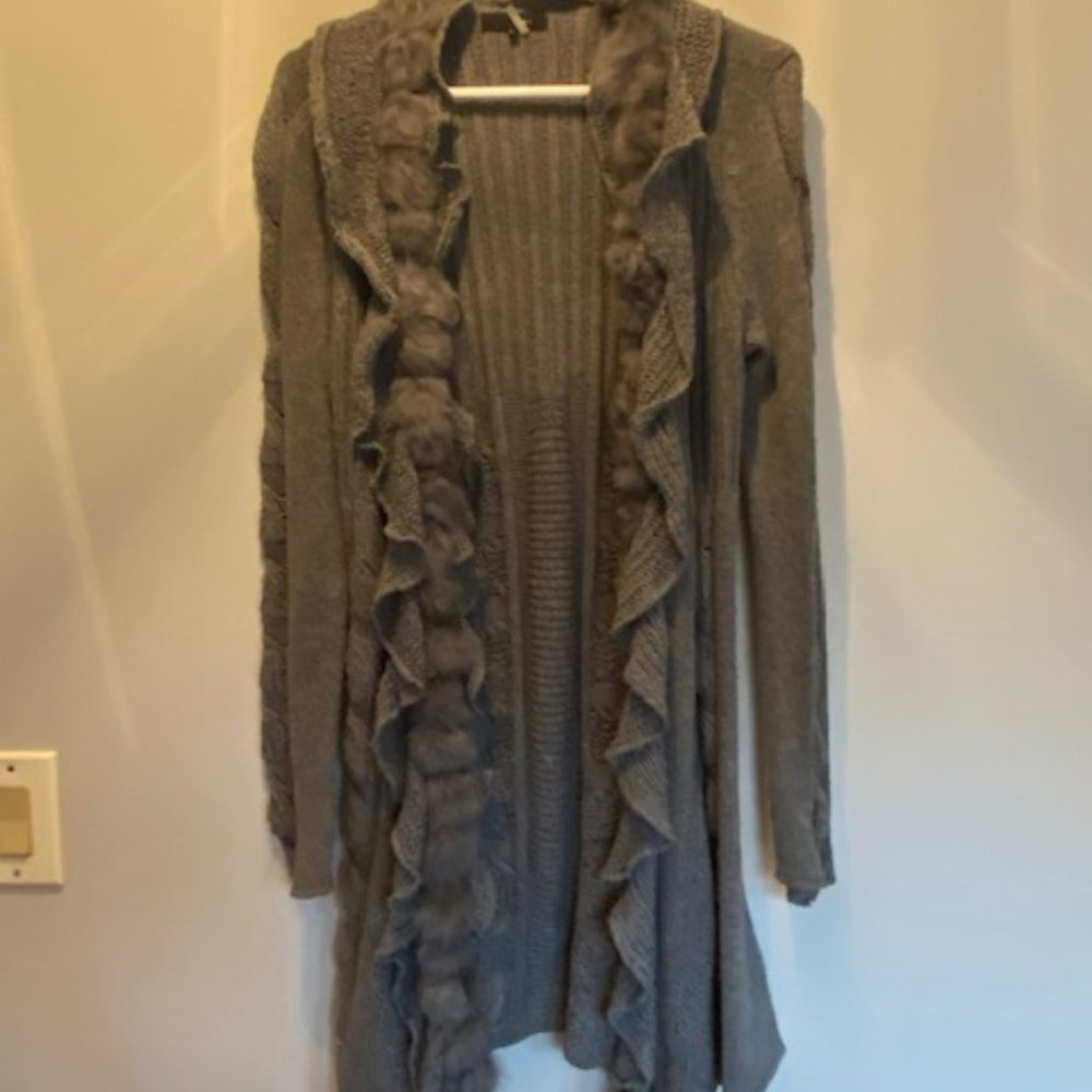 Long sweater cardigan